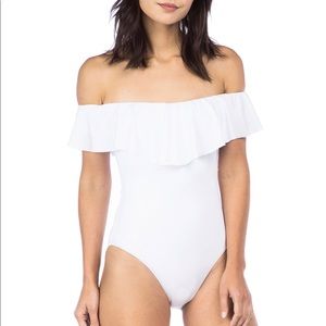 NWOT Forever 21 flounce one piece bathing suit